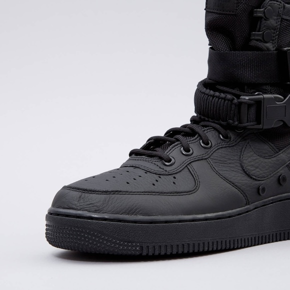 Nike SF Air Force 1 High Women's Triple Black - Picture 3 of 7